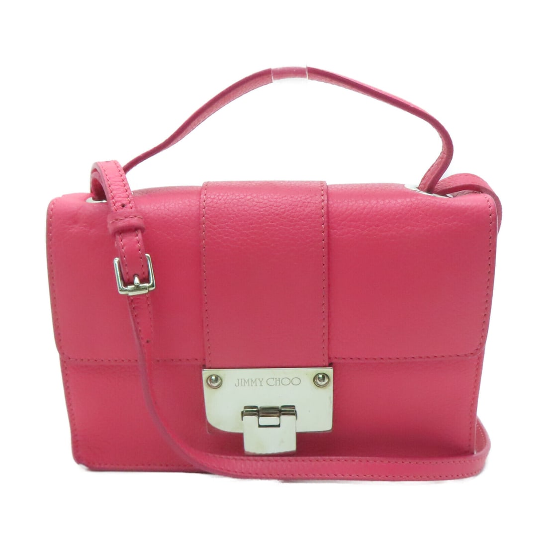 JIMMY CHOO SHW 2Way Shoulder Bag Handbag Calfskin Leather Pink: JIMMY CHOO SHW 2Way Shoulder Bag Handbag Calfskin Leather Pink Seller Notes: Fair+ : Used with some noticeable scratches and/or stains. Brand: JIMMY CHOO Style: 2wayShoulder Bag Exterior Material: Cal