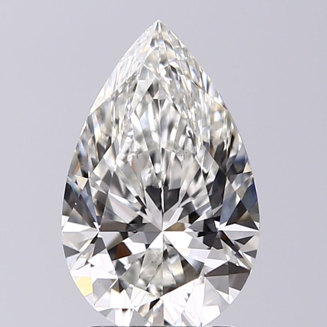 Ideal Loose Diamond - Pear 2.01ct G VS2: Ideal Loose Diamond - Pear 2.01ct G VS2 Ideal Cut: Yes Source: This is a real non-mined Diamond that has been grown in a lab Shape: Pear Carats: 2.01 Color: G Clarity: VS2 Ratio: 1.6057 Polish: EX Cut