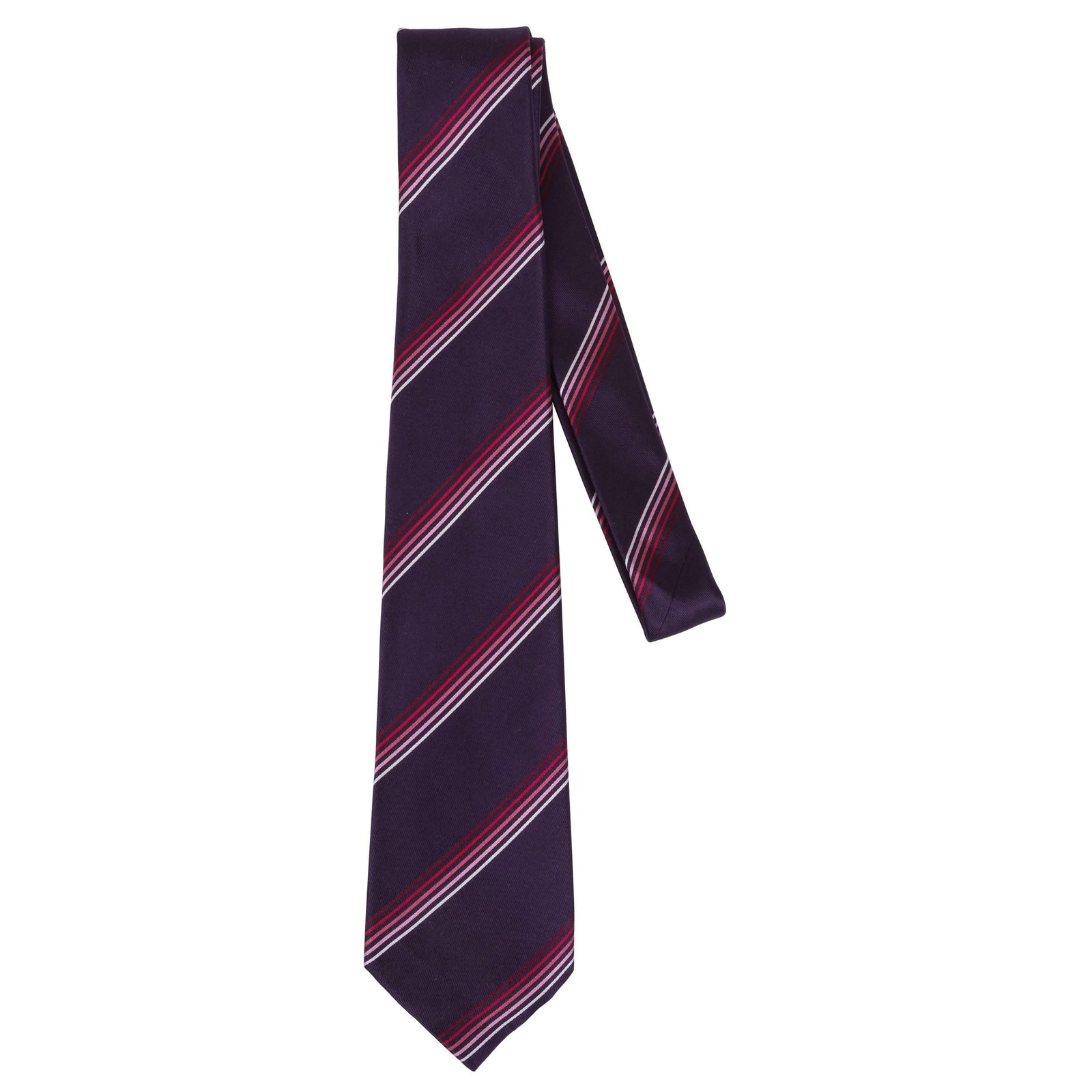 New Louis Vuitton Silk Violet Rouge Silk Tie: New Louis Vuitton Silk Violet Rouge Silk Tie Designer: Louis Vuitton Brand: Louis Vuitton Dimensions: Width: 3.5 in (8.89 cm)Length: 29 in (73.66 cm) Place of Origin: France Period: 21st Century Pre-O