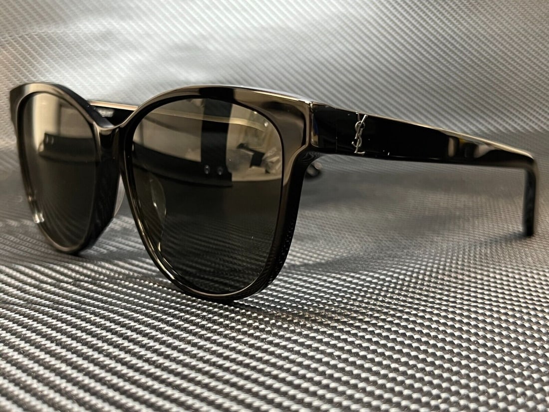 SAINT LAURENT SL M23 K 001 Black Grey Square Round Unisex 58 mm Sunglasses: SAINT LAURENT SL M23 K 001 Black Grey Square Round Unisex 58 mm Sunglasses Type: Sunglasses Frame Color: Black Style: Square Lens Material: Plastic Temple Length: 145 mm Features: Lightweight Year Man