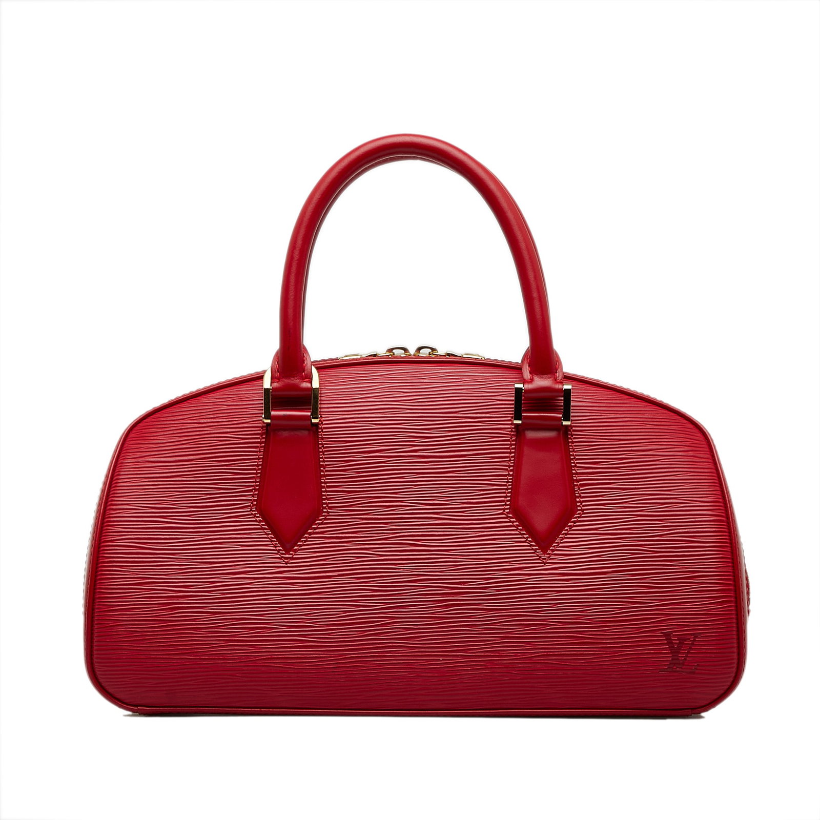 Louis Vuitton Epi Jasmine: Louis Vuitton Epi Jasmine The Jasmine features an epi leather body rolled leather handles a top zip closure and an interior slip pocket. Brand: Louis Vuitton Model: Epi Jasmine Origin: France Category