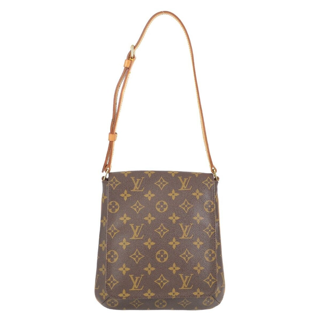 Louis Vuitton Monogram Musette Salsa Short Shoulder Bag M51258 AS0999: Louis Vuitton Monogram Musette Salsa Short Shoulder Bag M51258 AS0999 Exterior Material: Monogram canvas Style: Shoulder Bag Exterior Color: Brown Bag Width: 9 in Pattern: Monogram Closure: Zip Bag He