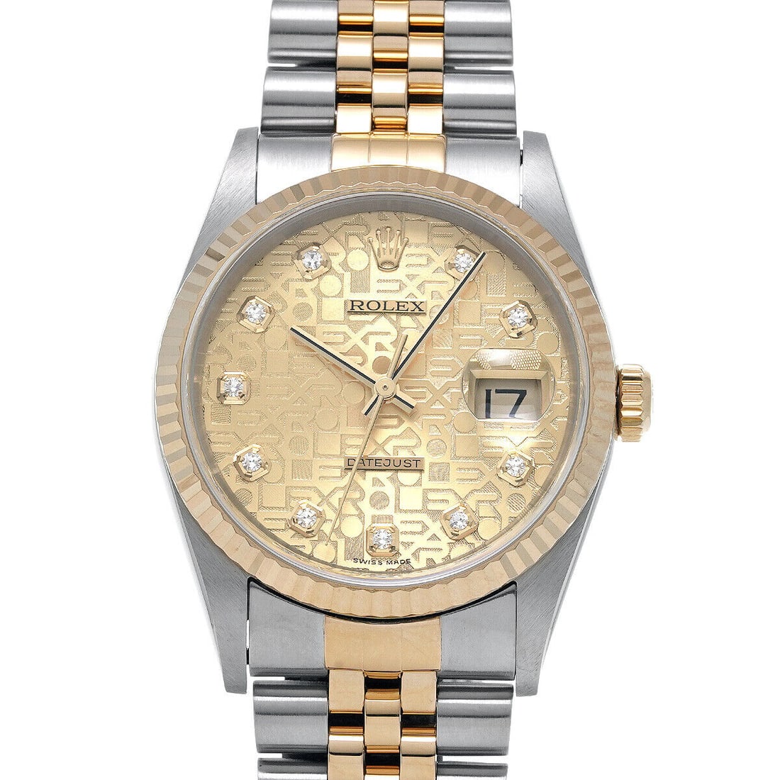 ROLEX Datejust 16233G U number mens watch: ROLEX Datejust 16233G U number mens watch Type: wristwatch Product Details Genre Watch/Men's Brand ROLEX Model Datejust Model number (model number) 16233G Serial U number (manufactured around 1997) Mo