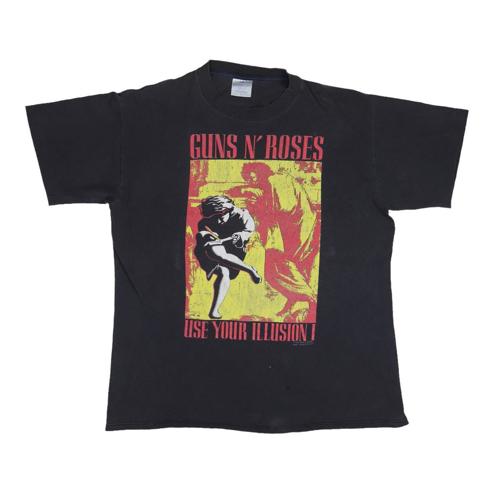 1991 Guns N Roses Use Your Illusion Shirt: 1991 Guns N Roses Use Your Illusion Shirt Original 1991 Guns N Roses Use Your Illusion Shirt. This is a true vintage shirt, not a modern reproduction. Sizes vary so please use measurements for best id