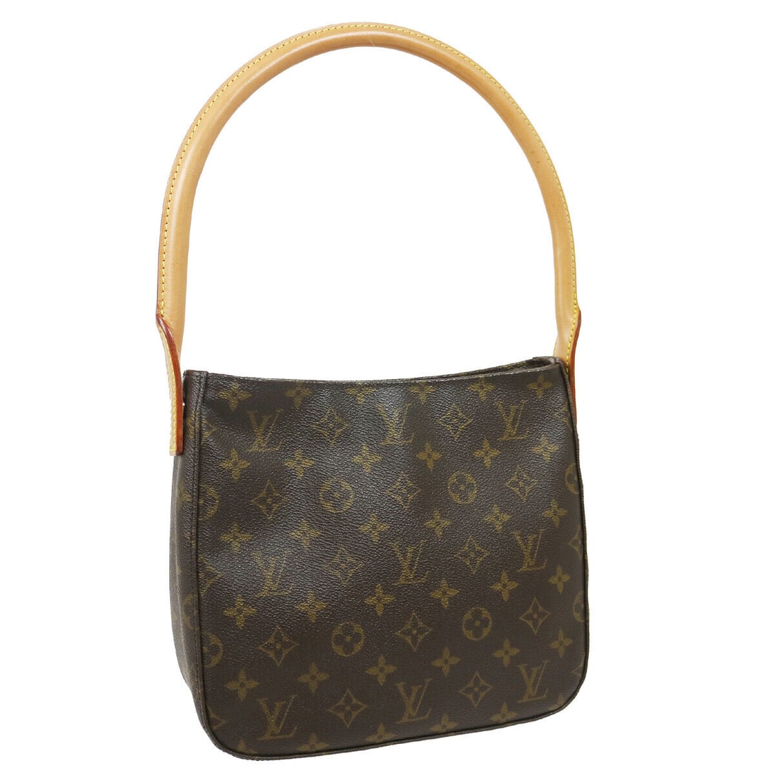 LOUIS VUITTON LOOPING MM HAND BAG PURSE MONOGRAM CANVAS FL0031 M51146: LOUIS VUITTON LOOPING MM HAND BAG PURSE MONOGRAM CANVAS FL0031 M51146 Exterior Material: Monogram Canvas Leather Style: Hand Bag Exterior Color: Brown Features: Inner Pockets Handle Style: Top Handle 