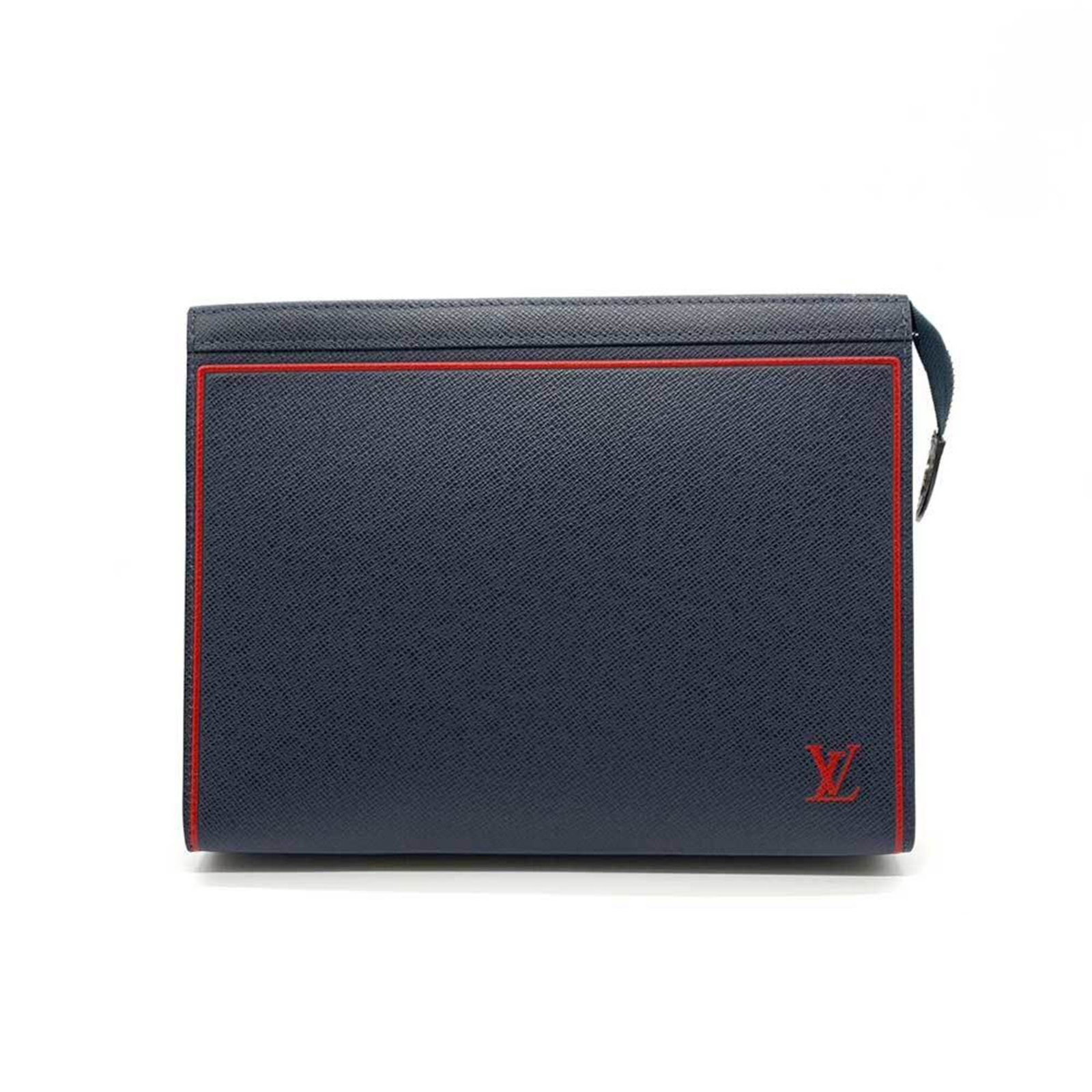 Louis Vuitton Bag Pochette Voyage MM Blue Marine Navy x Red Second Clutch Men's Taiga M63394: Louis Vuitton Bag Pochette Voyage MM Blue Marine Navy x Red Second Clutch Men's Taiga M63394 LOUISVUITTON Brand: Louis Vuitton Line: Taiga Model: M63394 Type: Clutch bag Material: Taiga leather Taiga 