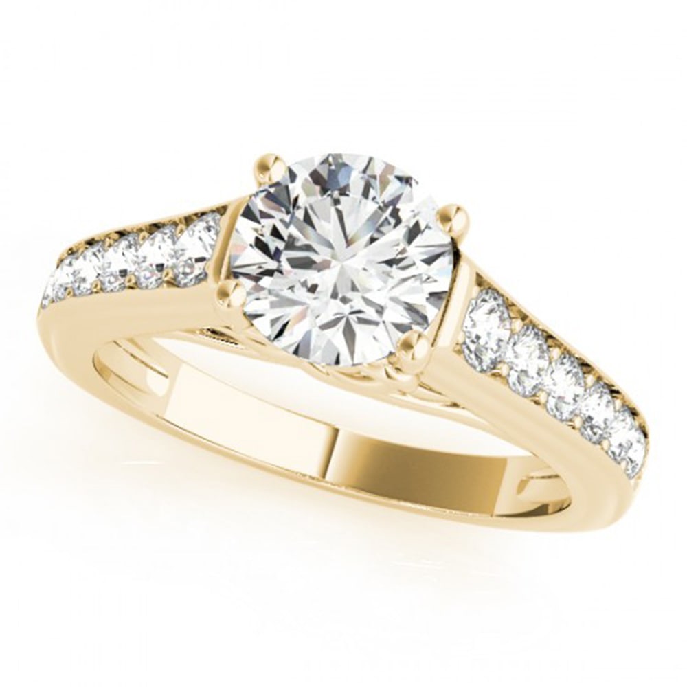 1.25 ctw Certified VS/SI Diamond Solitaire Ring 14k Yellow Gold: 1.25 ctw Certified VS/SI Diamond Solitaire Ring 14k Yellow Gold 1.25 ctw Certified VS/SI Diamond Solitaire Ring 14k Yellow Gold Designer Brand Luxury Jewelrymade in the USA Suggested Retail Price: $86