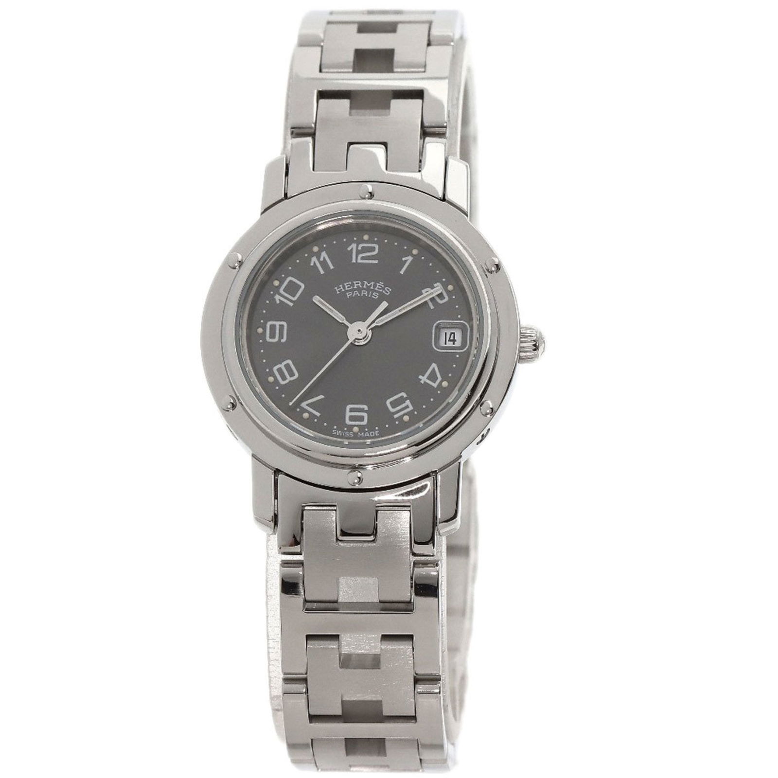 Hermes CL4.211 Clipper Watch Stainless Steel/SS Ladies HERMES: Hermes CL4.211 Clipper Watch Stainless Steel/SS Ladies HERMES Brand: Hermes Line: Clipper Type: Wristwatch Gender: Women Display: Analog Material (Case): Stainless steel Material (Band): Stainless ste