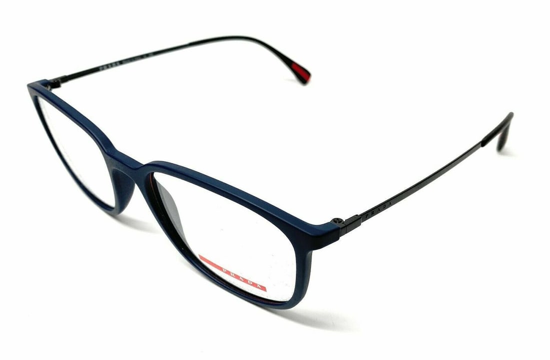 PRADA LINEA ROSSA PS 03HV 2881O1 Blue Mens Eyeglasses Frame 53 mm: PRADA LINEA ROSSA PS 03HV 2881O1 Blue Mens Eyeglasses Frame 53 mm Frame Color: Blue Type: Eyeglasses Frame Material: Plastic Lens Socket Width: 53 mm Vertical: 39.3 mm Temple Length: 135 mm Bridge Wid