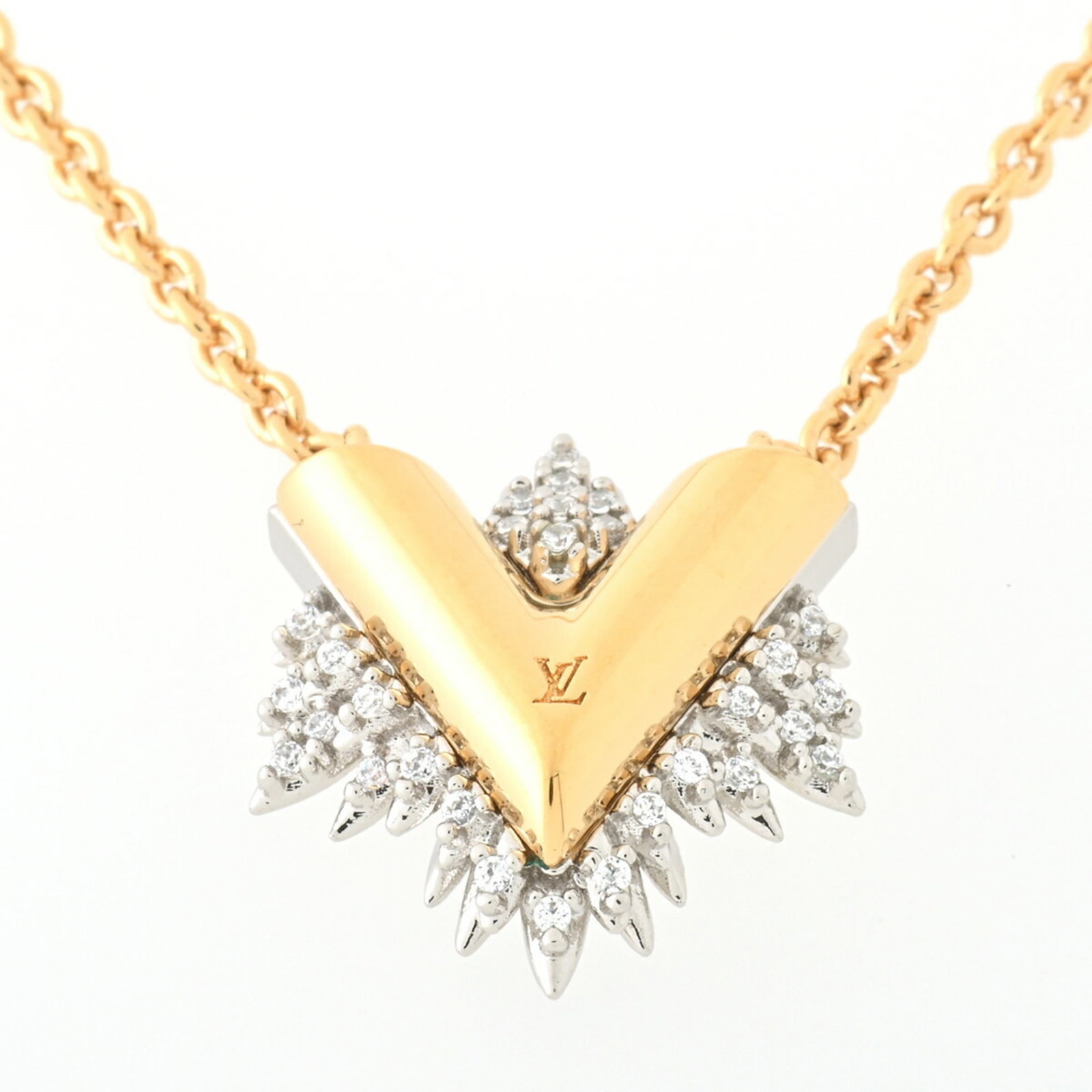 Louis Vuitton Necklace Collier Glory V 45cm: Louis Vuitton Necklace Collier Glory V 45cm Brand: Louis Vuitton Model: Collier Glory V M00366 Country of Origin: Italy Necklace Type: Necklace Pendant Type: Pendant Gender: Women Material: Metal Rhin