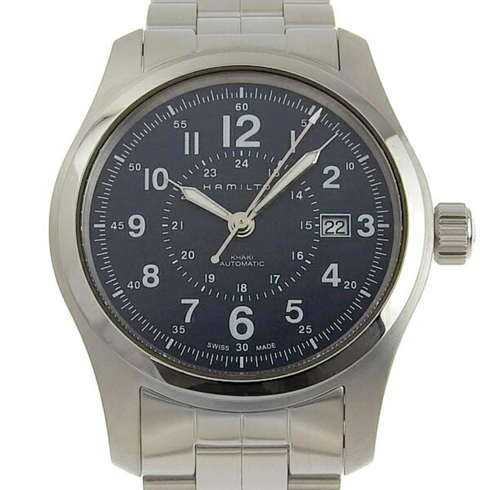 HAMILTON Khaki Field Men's Automatic H706050 SS: HAMILTON Khaki Field Men's Automatic H706050 SS Brand: Hamilton Line: Khaki Model: H706050 Type: Wristwatch Gender: Men Material (Case): Stainless steel Material (Band): Stainless steel Color: Silver 