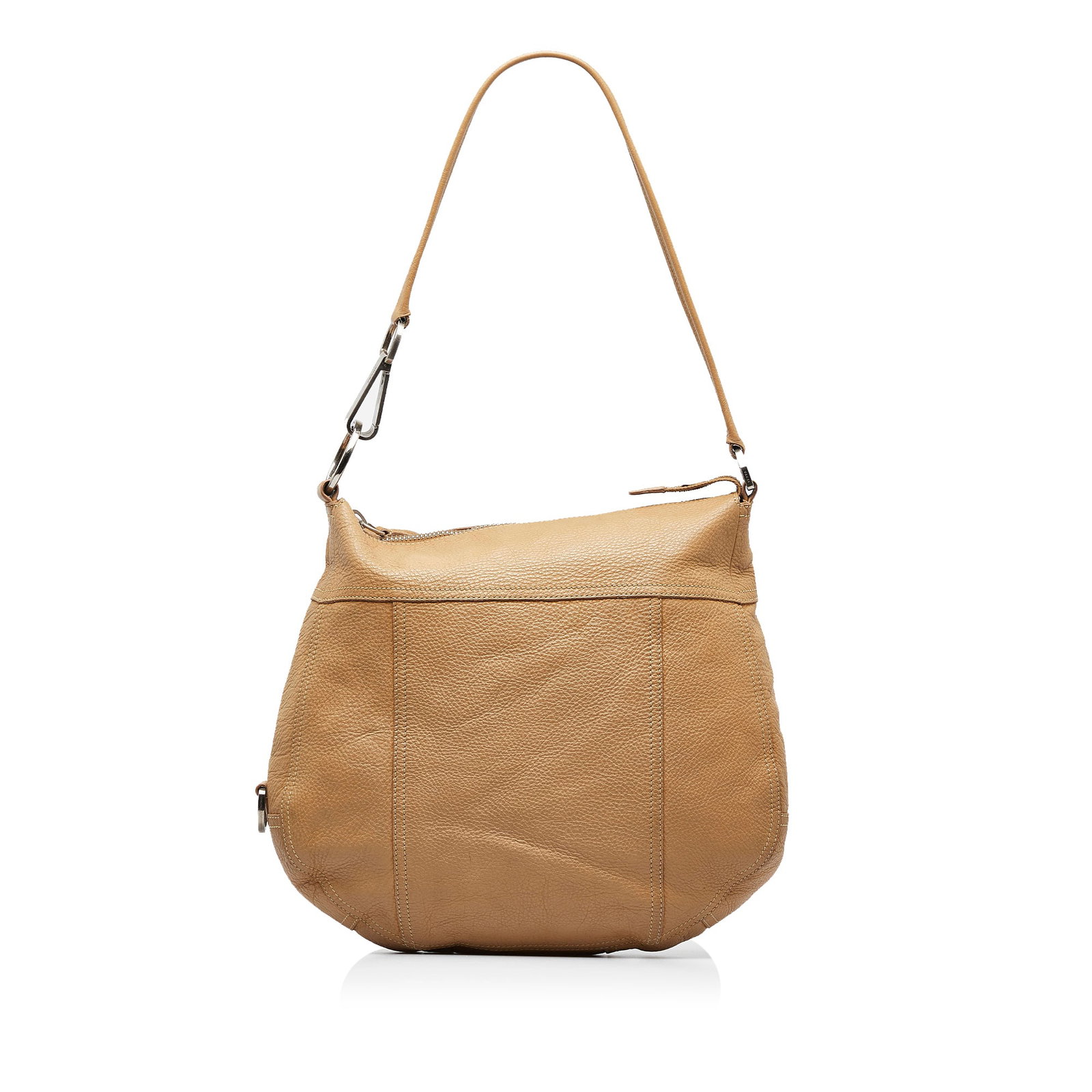 Prada Vitello Daino Shoulder Bag: Prada Vitello Daino Shoulder Bag This shoulder bag features a leather body a flat strap and a top zip closure. Brand: Prada Model: Vitello Daino Shoulder Bag Origin: Italy Category: Bags Color: Brown 