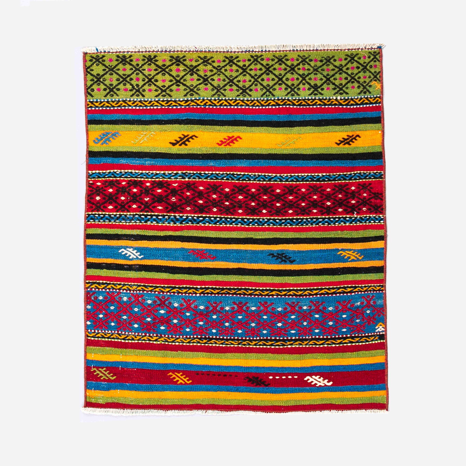 Authentic Handmade Anadol Wool On Wool 201371: Authentic Handmade Anadol Wool On Wool Free continental US Shipping Origin: ANADOL Type: KILIM Made by: HANDMADE Material: WOOL ON WOOL Weaving: nan Width(CM): 80 Length(CM): 97 Width(INCH): 31.5 Leng