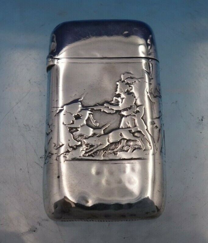 Fontainebleau by Gorham Sterling Silver Match Safe Figural #305 2 5/8": Fontainebleau by Gorham Sterling Silver Match Safe Figural #305 2 5/8" Maker: Gorham Composition: Sterling Silver Pattern: Fontainebleau Type: Match Safe Fontainebleau by gorhamfontainebleau by gorham