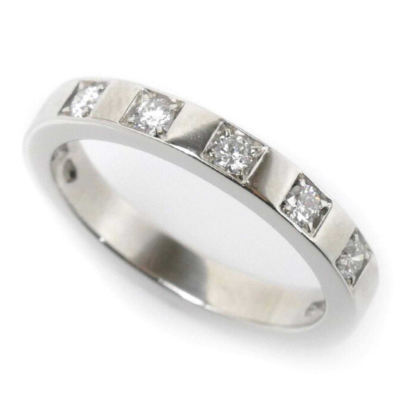 BVLGARI Bvlgari Pt950 Platinum Marie Me 5P Diamond Ring 336848 No. 9 5.3g Ladies: BVLGARI Bvlgari Pt950 Platinum Marie Me 5P Diamond Ring 336848 No. 9 5.3g Ladies Brand: Bvlgari Model: 336848 Country of Origin: Italy Type: Band ring Gender: Women Color: Platinum Material: Platinum