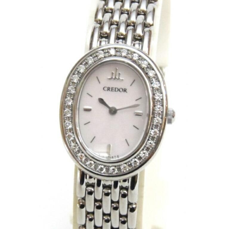 SEIKO Credor 1E70-0AB0 Quartz Analog Stainless Shell Disc Ladies Watch: SEIKO Credor 1E70-0AB0 Quartz Analog Stainless Shell Disc Ladies Watch Brand: Seiko Type: Wristwatch Pre-Owned The BIDHAUS Guarantee: All items in this auction are guaranteed to be 100% authentic. At 