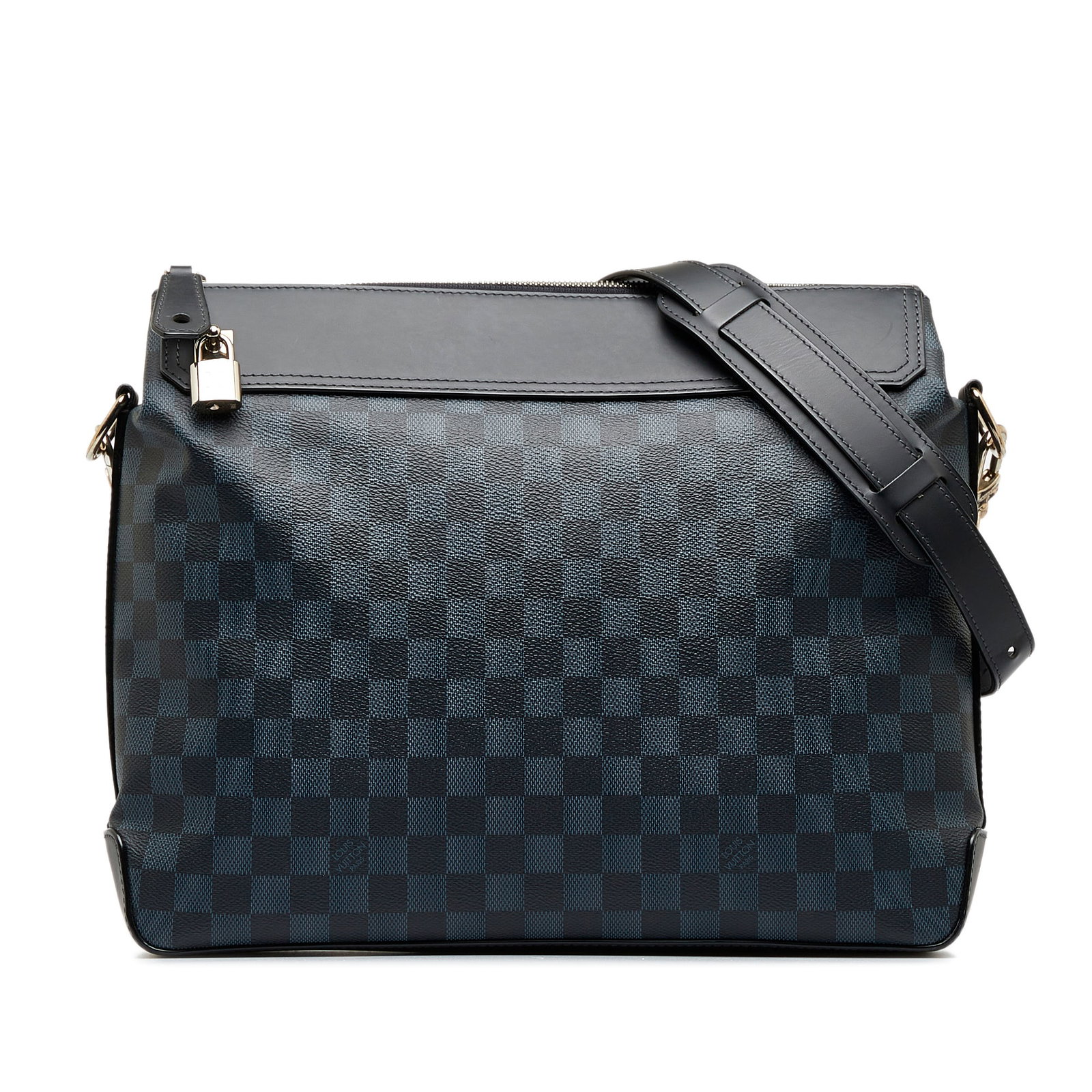Louis Vuitton Damier Cobalt Greenwich Messenger: Louis Vuitton Damier Cobalt Greenwich Messenger The Greenwich features a damier canvas body with leather top panel a flat leather strap a top zip closure and interior zip and slip pockets. Brand: Loui