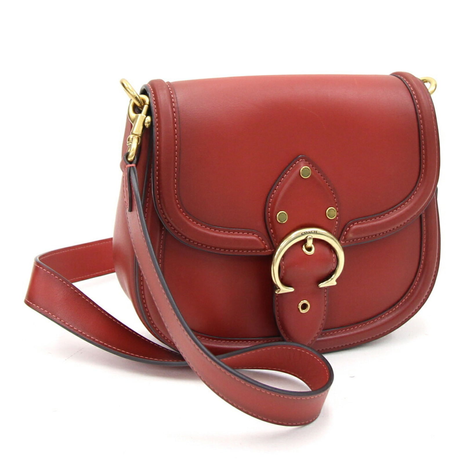 Coach Shoulder Bag Beat Saddle C0749 Red Leather Gradation Pochette Women's COACH: Coach Shoulder Bag Beat Saddle C0749 Red Leather Gradation Pochette Women's COACH Brand: Coach Model: C0749 Type: Pochette Saddle bag Shoulder bag Material: Leather Leather: Color: Red color Inner Poc