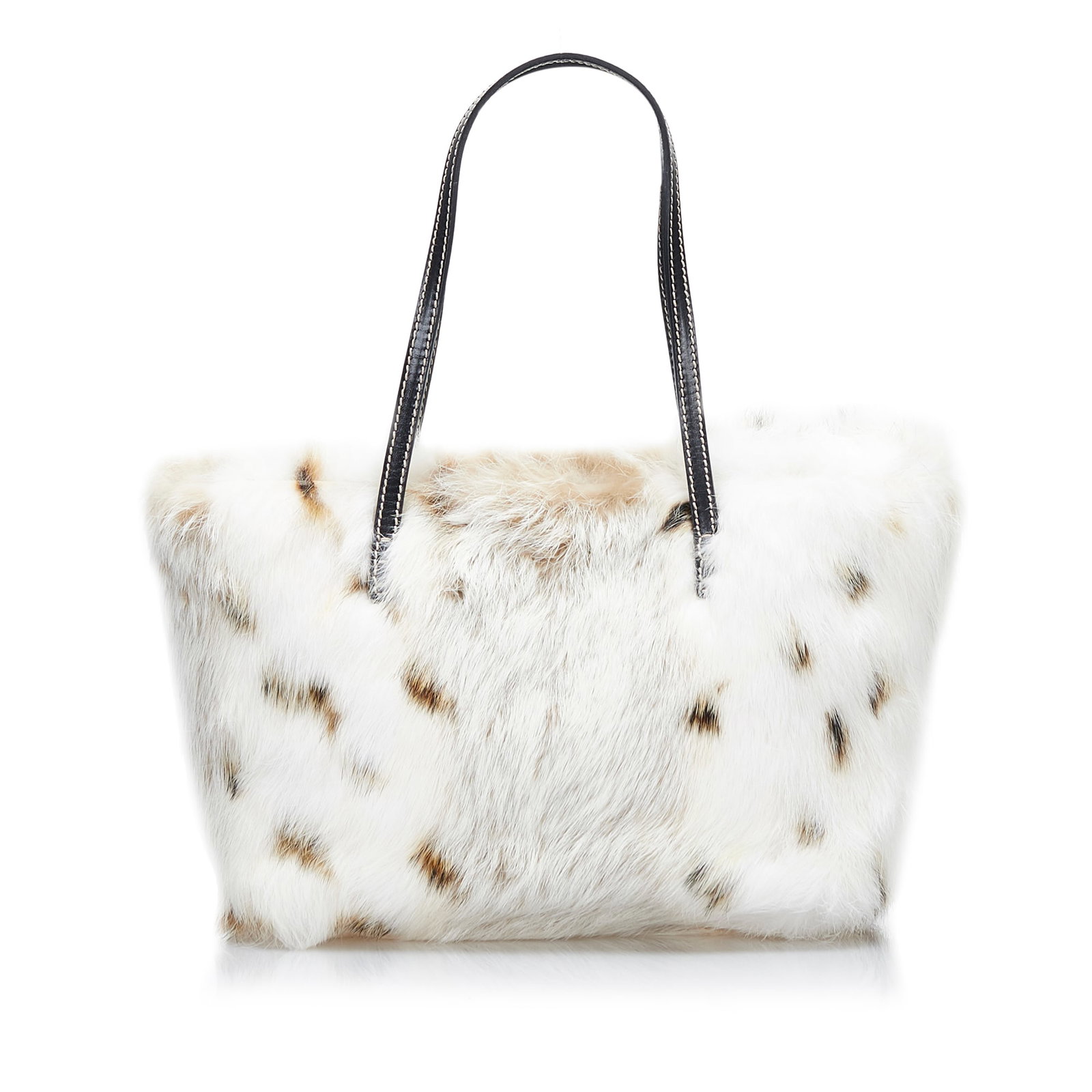 Fendi Fur Tote Bag: Fendi Fur Tote Bag This tote bag features a fur body flat leather handles an open top with magnetic snap closure and interior zip pocket. Brand: Fendi Model: Fur Tote Bag Origin: Italy Category: Bags 