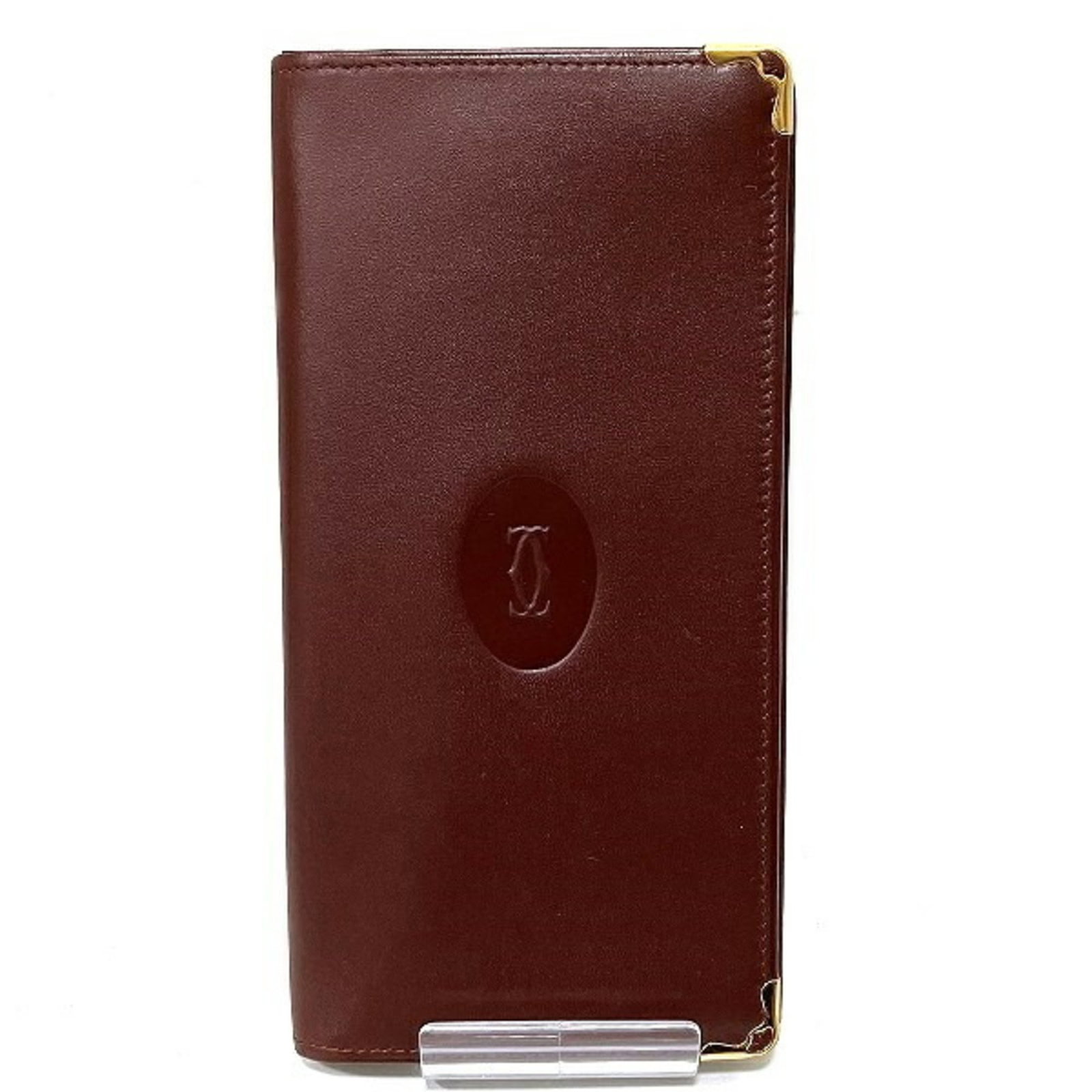 Cartier mast line bi-fold long billfold Bordeaux leather unisex wallet: Cartier mast line bi-fold long billfold Bordeaux leather unisex wallet Brand: Cartier Type: Long bill wallet (bi-fold) Gender: Women Men Material: Leather Leather: Color: Bordeaux Size (HxWxD): 9cm x 