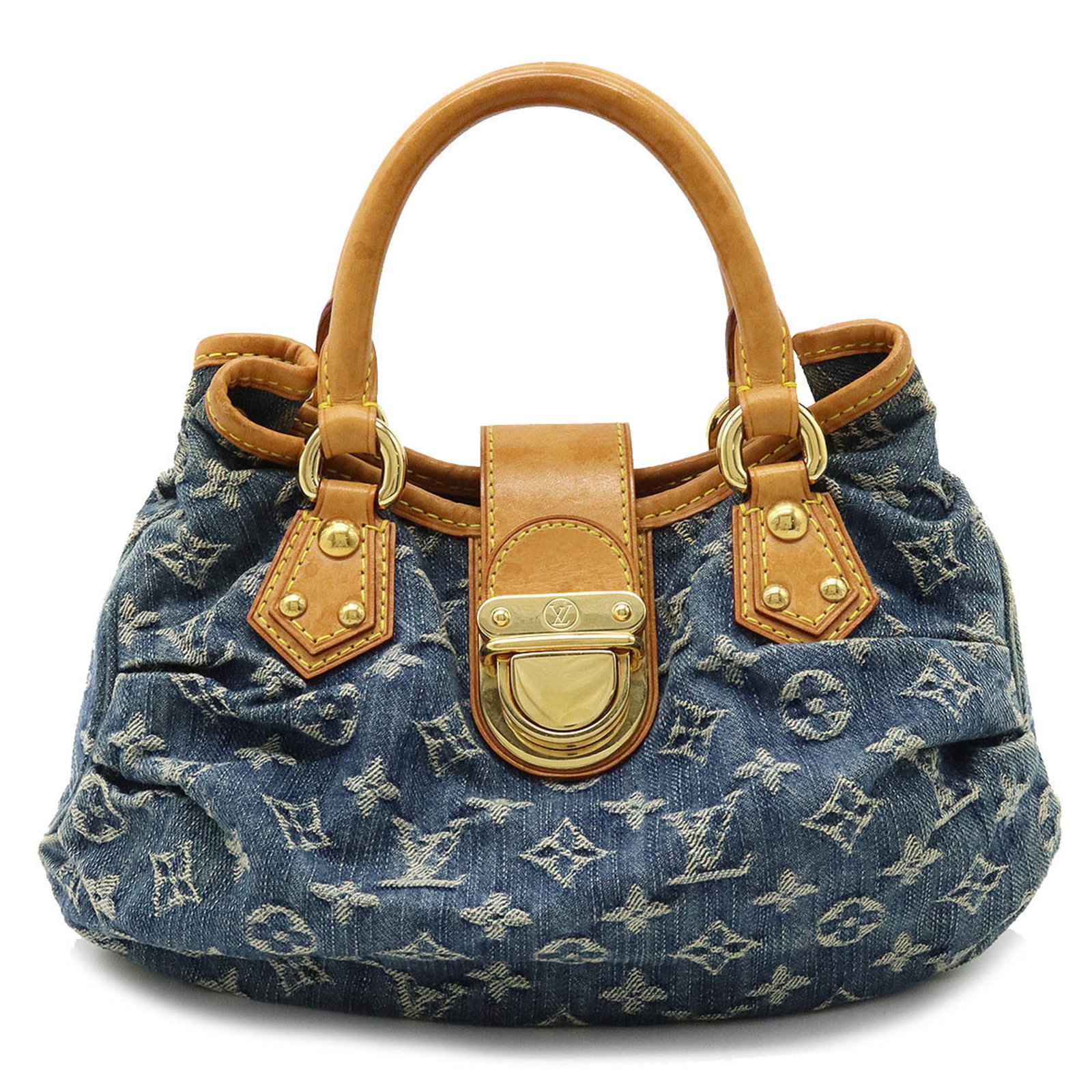 LOUIS VUITTON Monogram Pretty Handbag Blue M95020: LOUIS VUITTON Monogram Pretty Handbag Blue M95020 Brand: Louis Vuitton Model: M95020 Type: Handbag Material: Monogram Monogram: Color: Blue Monogram Gender: Women Size (HxWxD): 16cm x 28cm x 5cm / 6.2