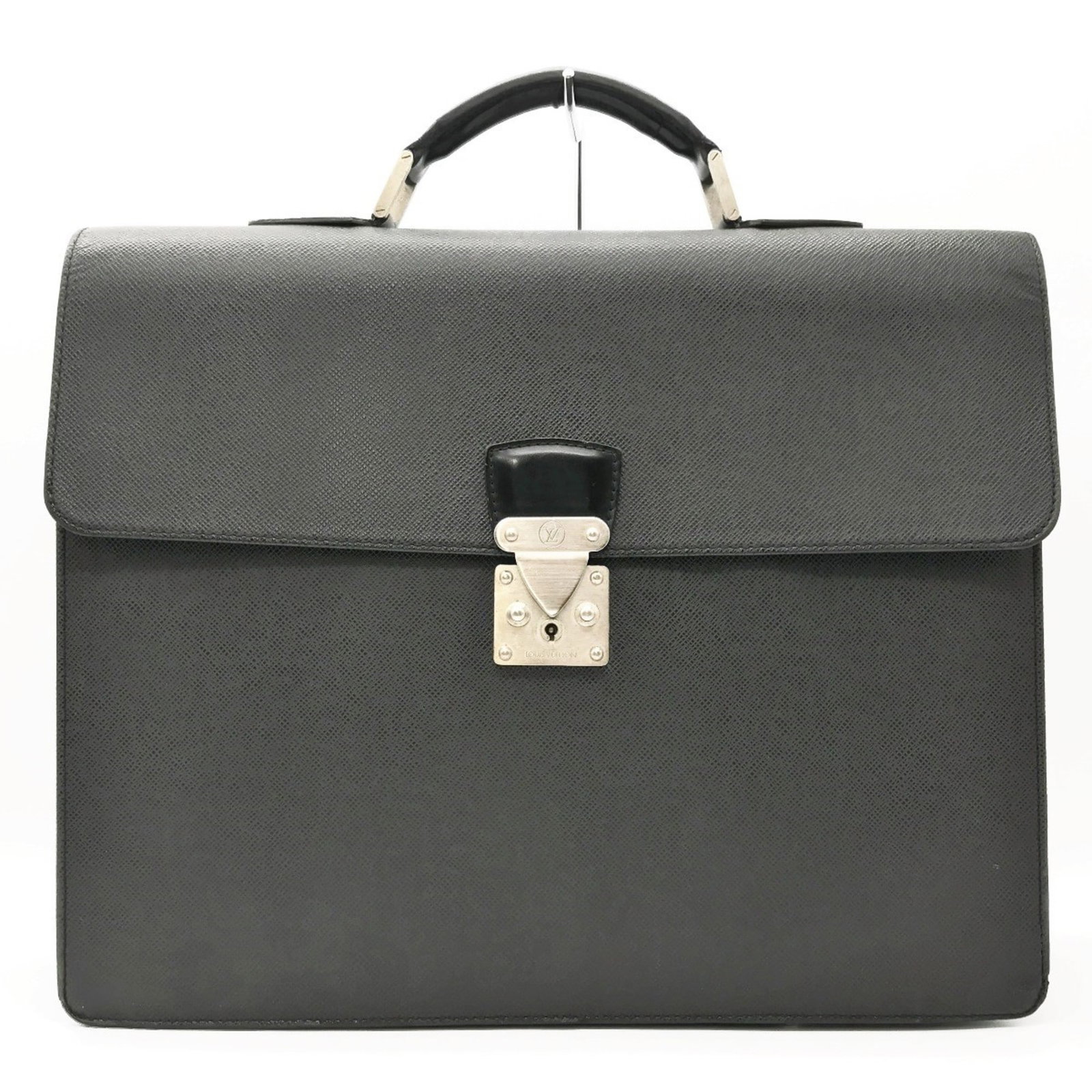 LOUIS VUITTON Taiga Ardoise Business Bag Black PVC Men's Fashion M32762: LOUIS VUITTON Taiga Ardoise Business Bag Black PVC Men's Fashion M32762 Brand: Louis Vuitton Type: Briefcase Material: PVC PVC: Color: Black Gender: Men Size (HxWxD): 30cm x 40cm x 7cm / 11.81 x 15.74