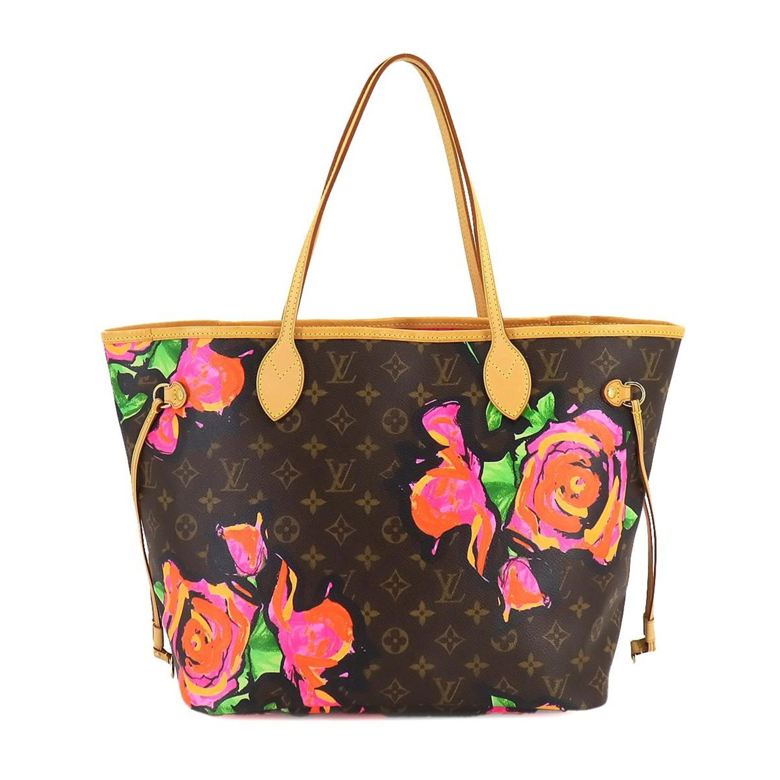 LOUIS VUITTON Monogram Rose Neverfull MM Tote Bag Brown Pink M48613: LOUIS VUITTON Monogram Rose Neverfull MM Tote Bag Brown Pink M48613 Brand: Louis Vuitton Type: Tote bag Material: Monogram Rose Monogram Rose: Color: Monogram Rose Hardware Color: Gold Outer Pocket: Z