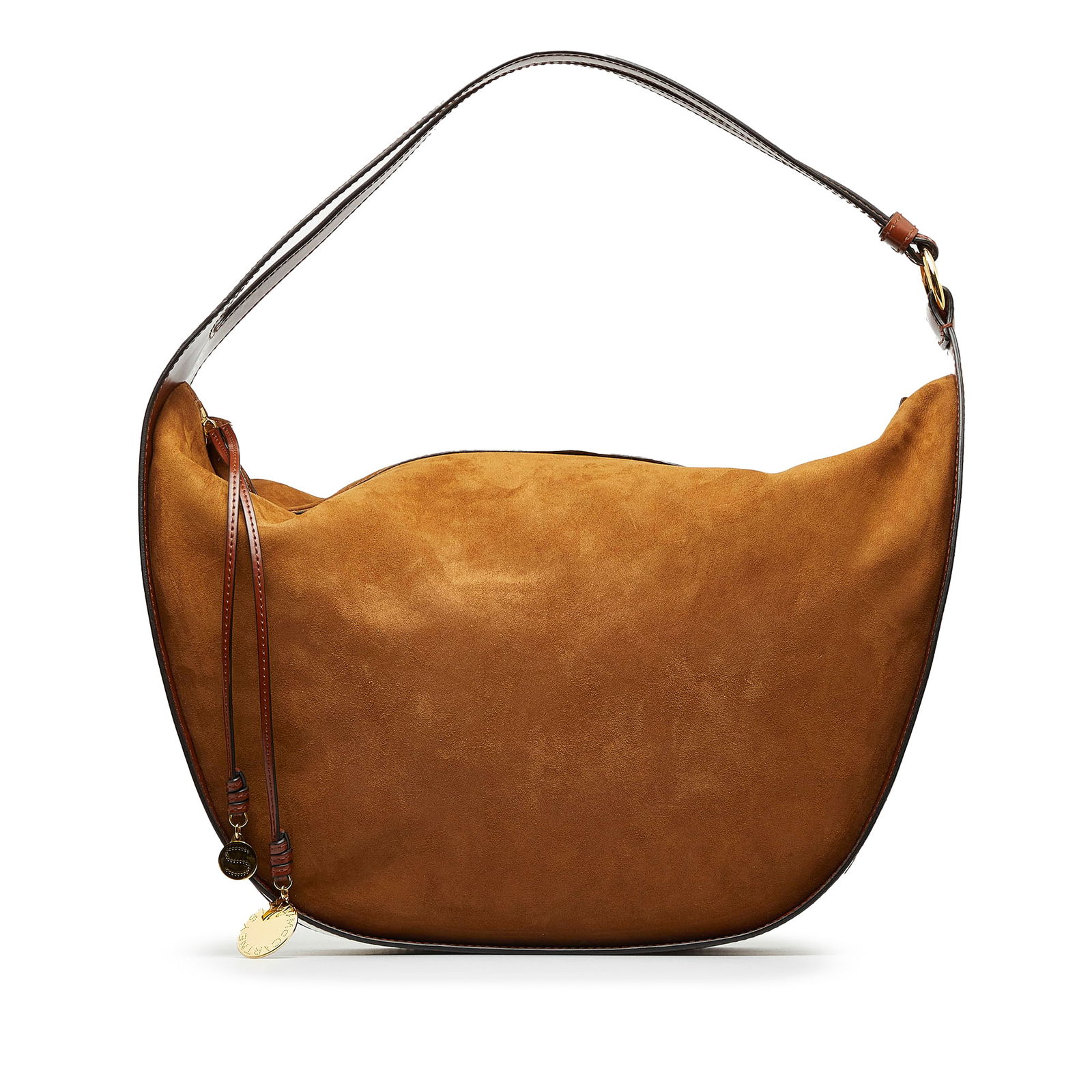 Stella McCartney Suede Hobo Bag: Stella McCartney Suede Hobo Bag This hobo bag features a suede leather body a flat shoulder strap a top zip closure and an interior zip pocket. Brand: Stella McCartney Model: Suede Hobo Bag Origin: It