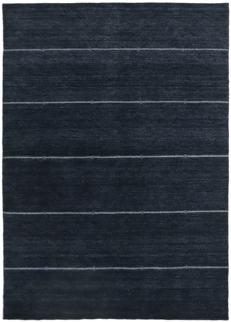 6X8 Modern Navy Stripes Design Gabbeh Oriental Rug Studio Decor Carpet 56X79: 6X8 Modern Navy Stripes Design Gabbeh Oriental Rug Studio Decor Carpet 56X79 Free continental US Shipping Type: Area Rugs Color: Navy Blue Size: 5"6" X 7"9" Ft Material: Wool Production Technique: Kno