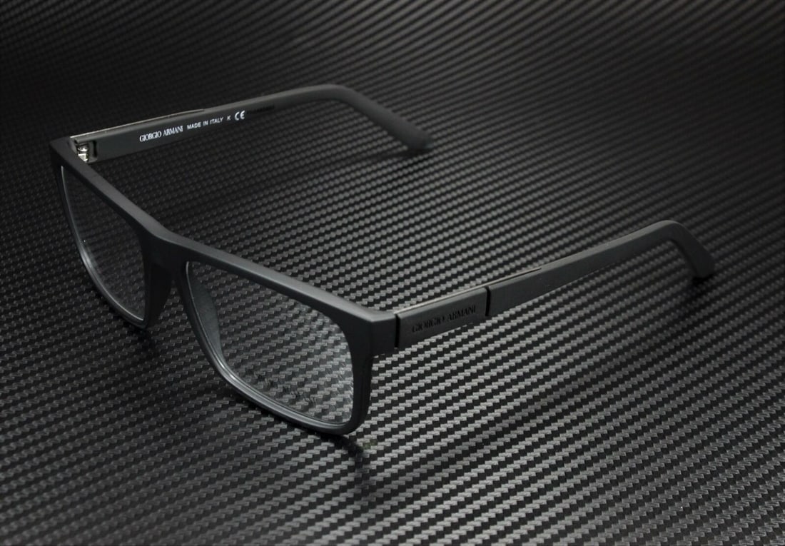 GIORGIO ARMANI AR7042 5063 Black Rubber Rectangle Mens 56 mm Eyeglasses: GIORGIO ARMANI AR7042 5063 Black Rubber Rectangle Mens 56 mm Eyeglasses Frame Color: Black Type: Eyeglasses Style: Rectangle New The BIDHAUS Guarantee: All items in this auction are guaranteed to be 1