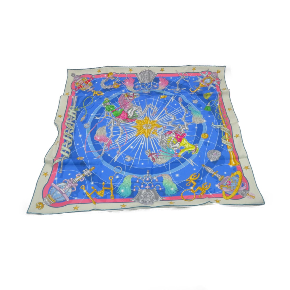 HERMES Scarf Scarves Silk Blue Multi Color: HERMES Scarf Scarves Silk Blue Multi Color AB: Very Good The BIDHAUS Guarantee: All items in this auction are guaranteed to be 100% authentic. At Your Service: At BIDHAUS, our Customer Support Special