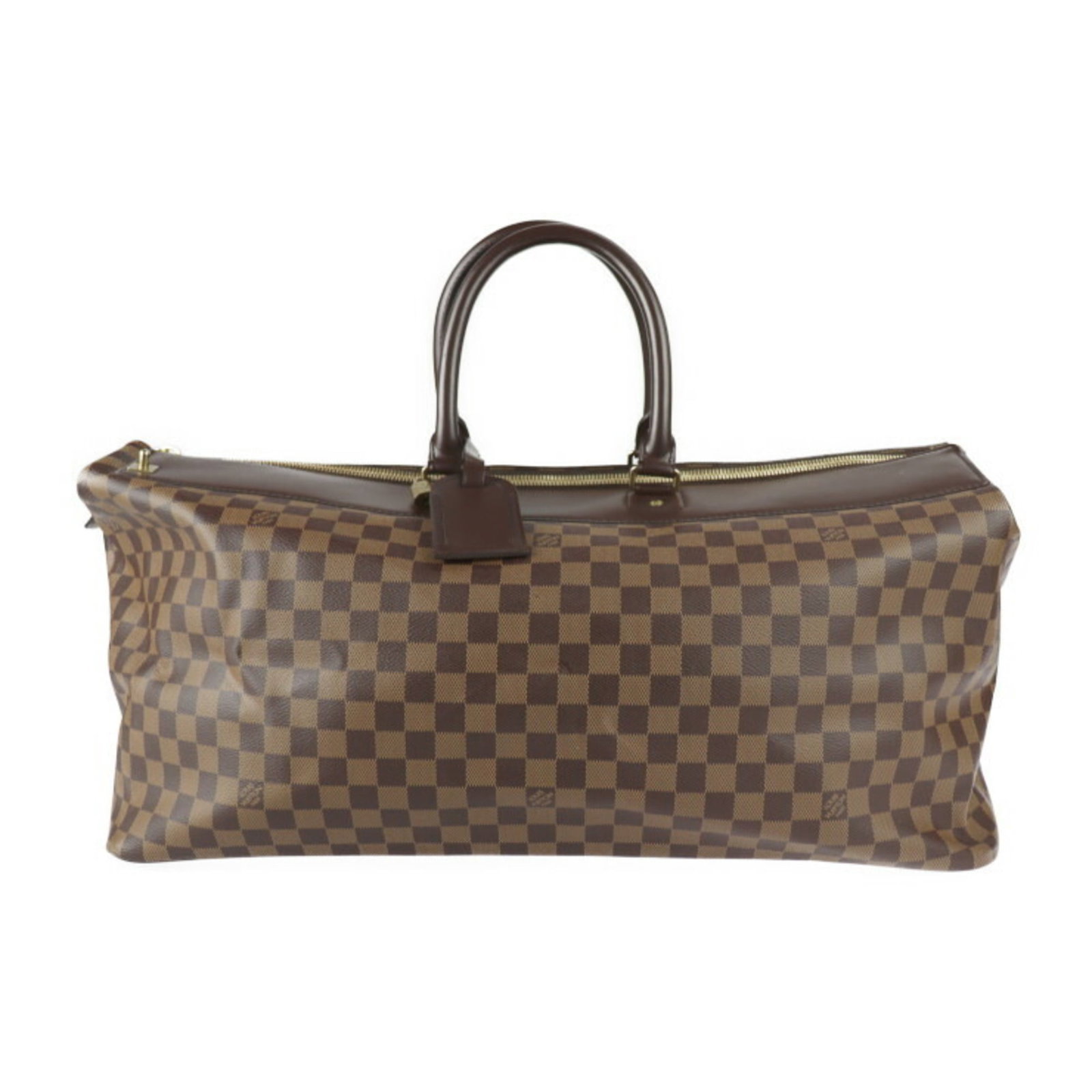 LOUIS VUITTON Louis Vuitton Greenwich GM Boston Bag N41155 Damier Canvas Leather Ebene Brown Gold: LOUIS VUITTON Louis Vuitton Greenwich GM Boston Bag N41155 Damier Canvas Leather Ebene Brown Gold Hardware Handbag Travel Brand: Louis Vuitton Line: Damier Model: Greenwich GM N41155 Type: Boston bag 