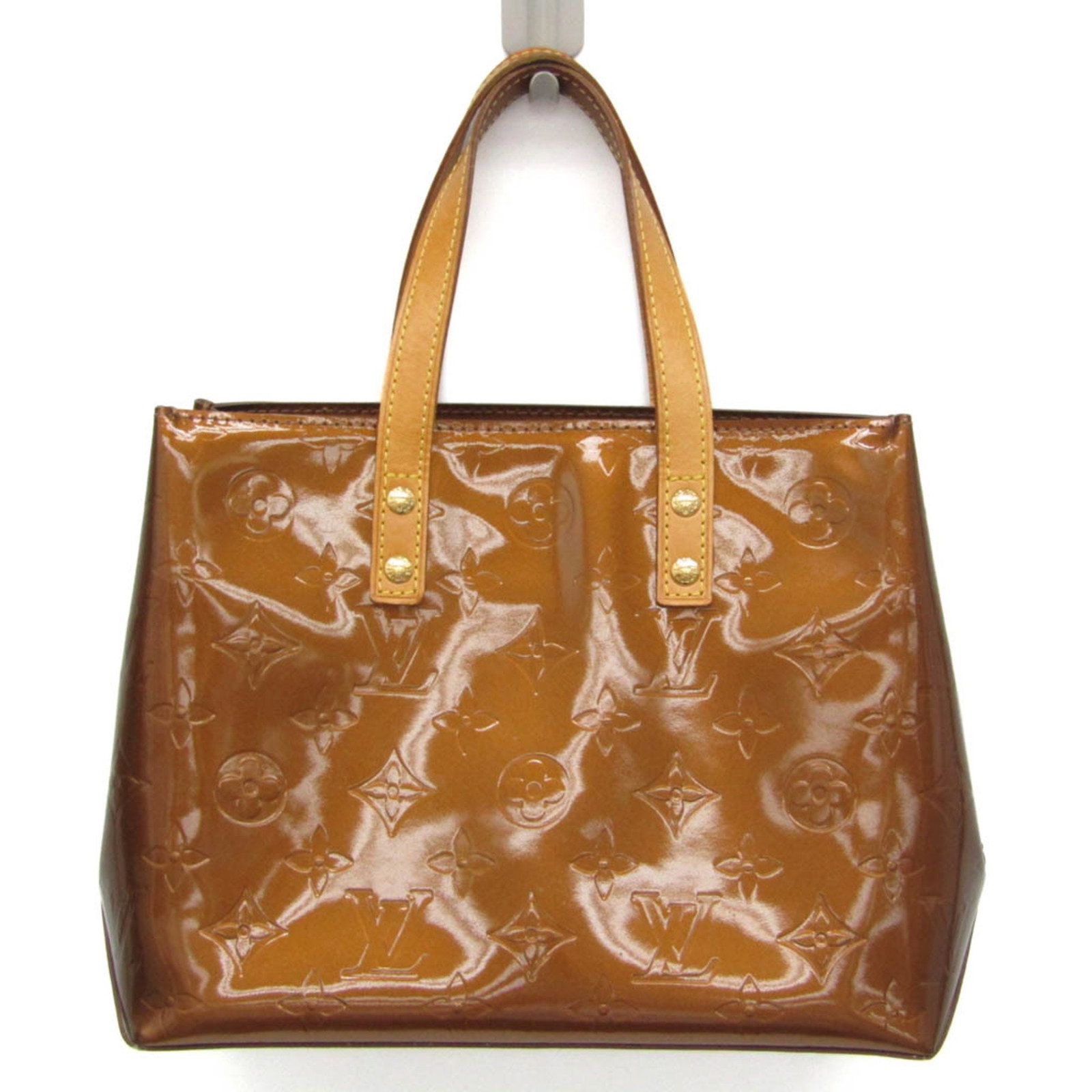 Louis Vuitton Monogram Vernis Reade PM M91146 Women's Handbag Bronze: Louis Vuitton Monogram Vernis Reade PM M91146 Women's Handbag Bronze Brand: Louis Vuitton Line: Monogram Vernis Model: Reade PM M91146 Country of Origin: France Type: Handbag Material: Monogram Vernis