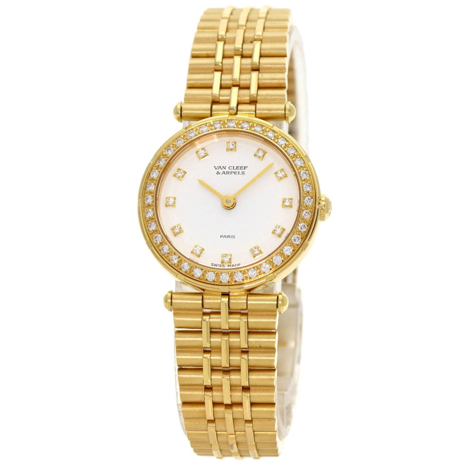 Van Cleef & Arpels 16602 B1M Sports 1 Diamond Bezel Watch K18 Yellow Gold/K18YG/Diamond Women's: Van Cleef & Arpels 16602 B1M Sports 1 Diamond Bezel Watch K18 Yellow Gold/K18YG/Diamond Women's Brand: Van Cleef & Arpels Type: Wristwatch Gender: Women Display: Analog Material (Case): Alloy Yellow g