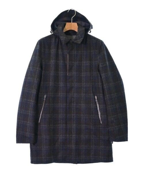 HERNO Coat NavyxBrownxWhite(Check Pattern) 46(Approx. M): HERNO Coat NavyxBrownxWhite(Check Pattern) 46(Approx. M) Brand: HERNO Type: Coat Size: 46(Approx. M) Size Type: Regular Color: NavyxBrownxWhite(Check Pattern) Season: Fall Winter Vintage: No Jacket/Co