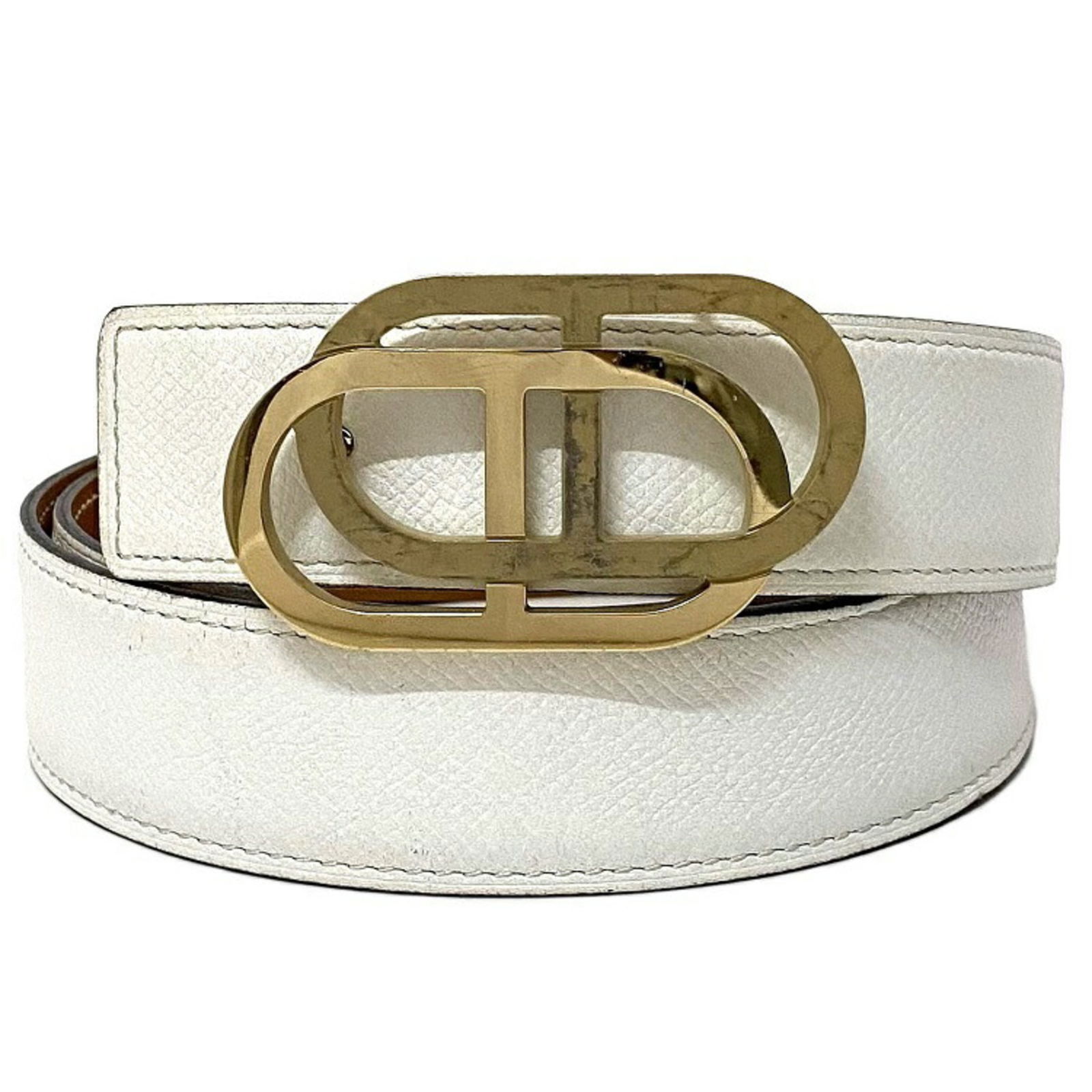 Hermes Belt Gold White Camel Waist GP Leather Taurillon Clemence Box Calf Q HERMES 95cm 31cm Buckle: Hermes Belt Gold White Camel Waist GP Leather Taurillon Clemence Box Calf Q HERMES 95cm 31cm Buckle W Shane Dancle Double Reversible Brand: Hermes Type: Standard belt Material (Strap): Leather Leather