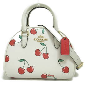 COACH 2way handbag White PVC coated canvas CF421IMCAH (1 of 9)