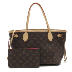 LOUIS VUITTON Never full PM Brown Fuschia Monogram PVC coated canvas M41245 (1 of 9)
