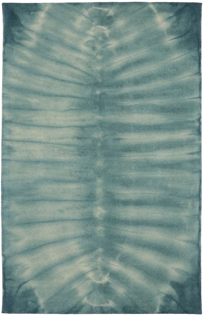 Abstract Design Tie-Dye Teal Wool 5X8 Hand-Tufted Modern Rug Kids Bedroom Carpet: Abstract Design Tie-Dye Teal Wool 5X8 Hand-Tufted Modern Rug Kids Bedroom Carpet Free continental US Shipping Type: Area Rugs Color: Teal Size: 5"0 X 8"0 Ft Material: Wool Production Technique: Knotte