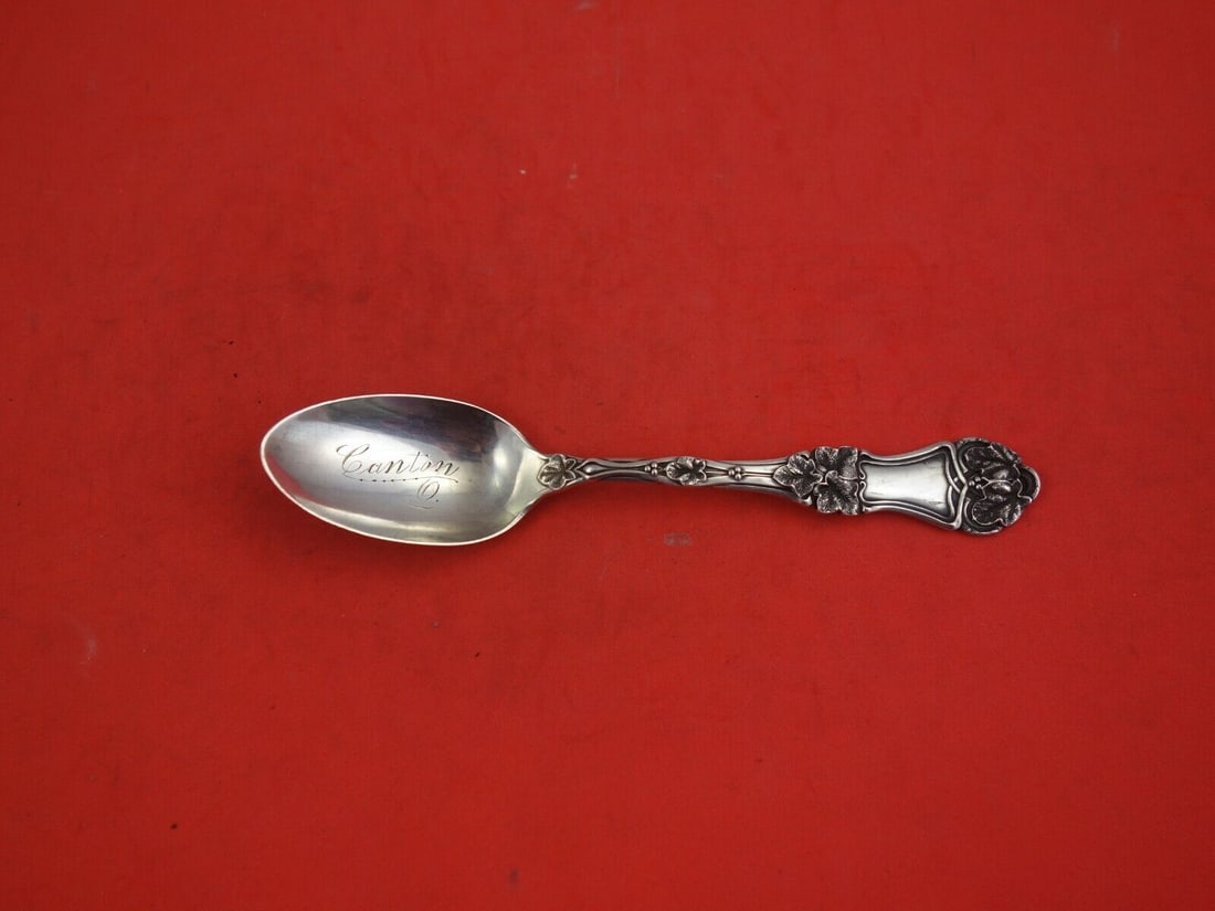 Ivy by Frank Smith Sterling Silver Teaspoon w/ "Canton" in Bowl 5 3/4" Flatware: Ivy by Frank Smith Sterling Silver Teaspoon w/ "Canton" in Bowl 5 3/4" Flatware Ivy by frank smithsterling silver teaspoon with "canton" in bowl 5 3/4" in the pattern ivy by frank smith. It is monogra