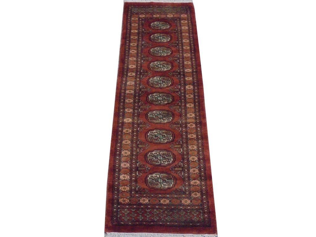 6 x 2 Fire Orange Mori Bokhara Rug: 6 x 2 Fire Orange Mori Bokhara Rug Free continental US Shipping Size in Feet: Width: 6 x Length: 2 Size in Inches: Width: 72 in x Length: 24 in Colors: Fire Orange Ivory Weave: 100% Handmade Pile: 3/8