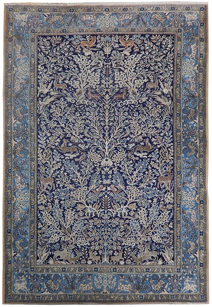 6 x 9 Semi-Antique Persian Rug Tree Of Life BIRDS DEERS: 6 x 9 Semi-Antique Persian Rug Tree Of Life BIRDS DEERS Free continental US Shipping Size in Feet: Width: 5.6 x Length: 8.6 Size in Inches: Width: 66 in x Length: 102 in Rug Type: Area Rug Colors: Blu
