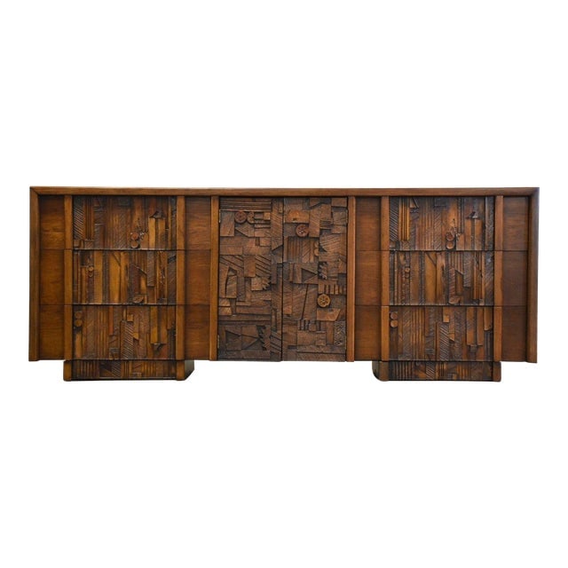 Lane brutalist credenza deals