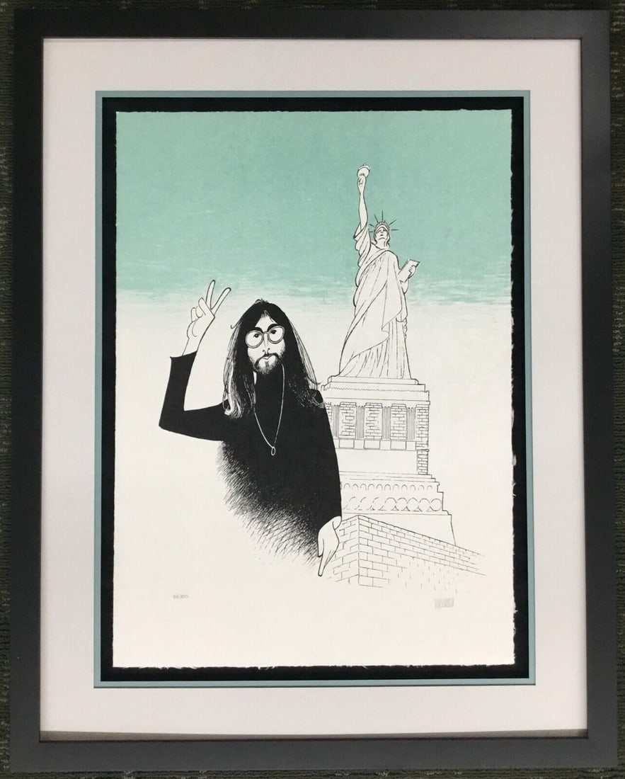 Al Hirschfeld John Lennon Peace and Liberty L/ED Signed & Numbered Custom Framed: Al Hirschfeld John Lennon Peace and Liberty L/ED Signed & Numbered Custom Framed Artist: Al Hirschfeld Unit Of Sale: Single Piece Signed By: Al Hirschfeld Size: Medium Date Of Creation: 1998 Item Leng