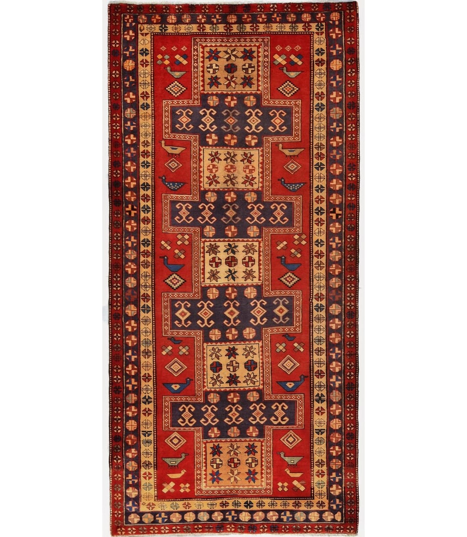 Birds Design Pictorial Tribal 5X10 Wide Runner Rug Handmade Wool Decor Carpet: Birds Design Pictorial Tribal 5X10 Wide Runner Rug Handmade Wool Decor Carpet Free continental US Shipping Type: Runners Color: Orange-red Beige Plum Brown Charcoal etc Size: 4"9 X 10"3 Material: Wool