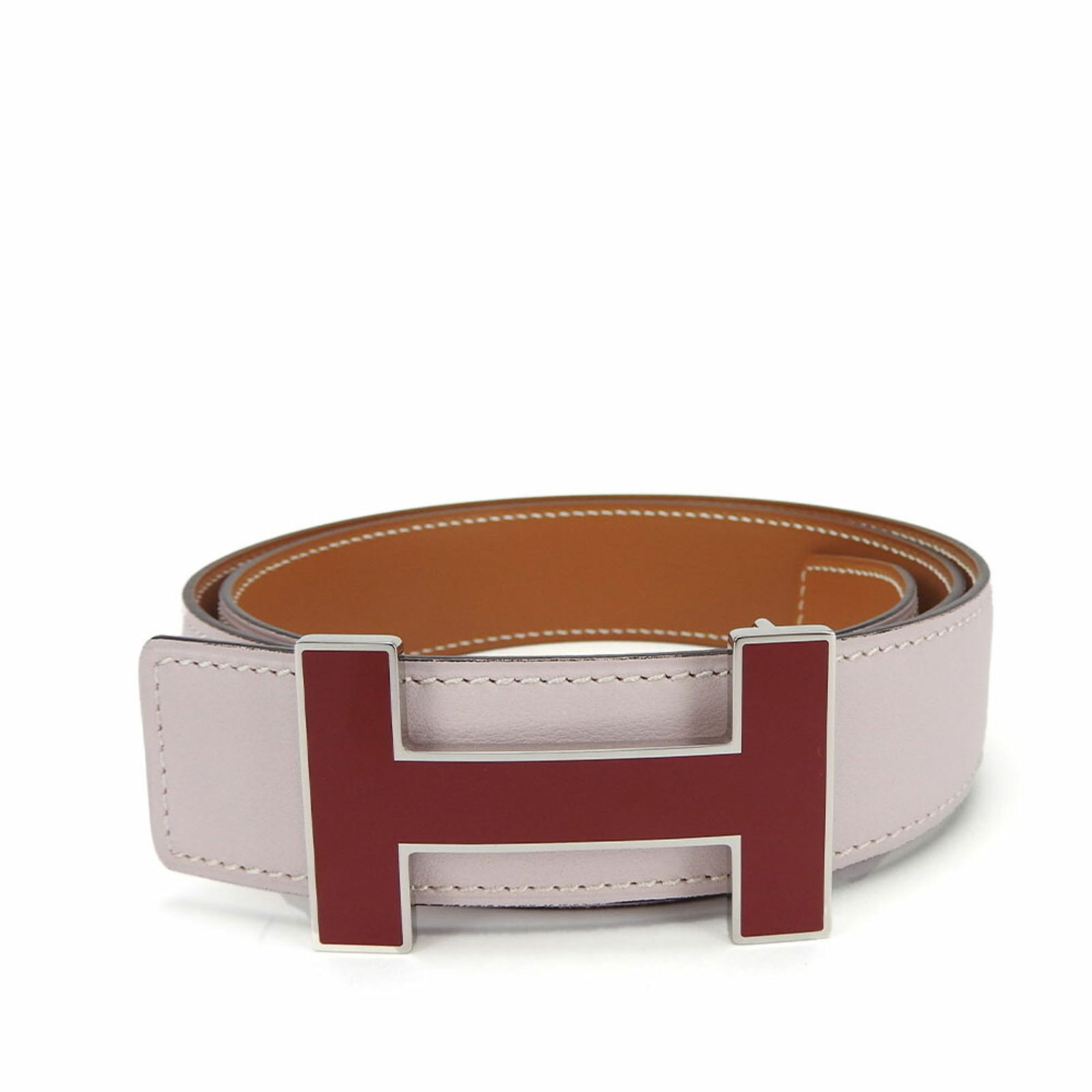 Hermes H Belt Constance Buckle 80cm #M Engraved Leather Pink Gold Brown Reversible Double Sided: Hermes H Belt Constance Buckle 80cm #M Engraved Leather Pink Gold Brown Reversible Double Sided Women's HERMES belt buckle leather pink gold Brand: Hermes Line: Constance Type: Standard belt Gender: W