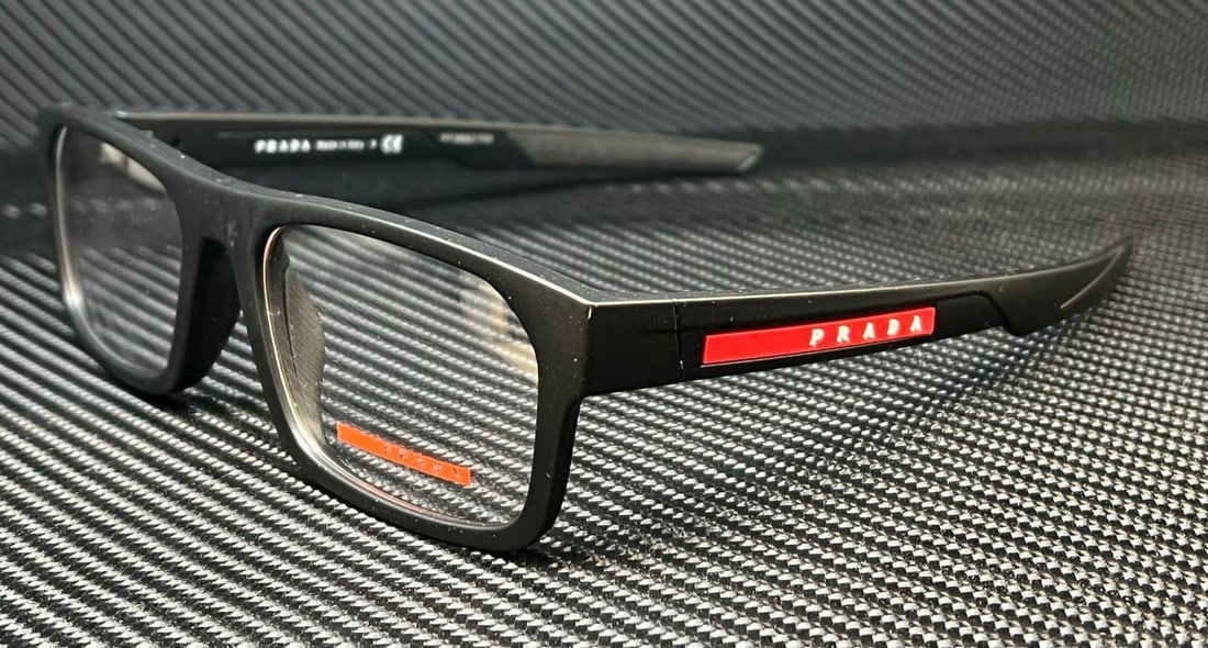 PRADA PS 08OV DG01O1 Matte Black Mens 57 mm Eyeglasses: PRADA PS 08OV DG01O1 Matte Black Mens 57 mm Eyeglasses Frame Color: Black Type: Eyeglasses New The BIDHAUS Guarantee: All items in this auction are guaranteed to be 100% authentic. At Your Service: At