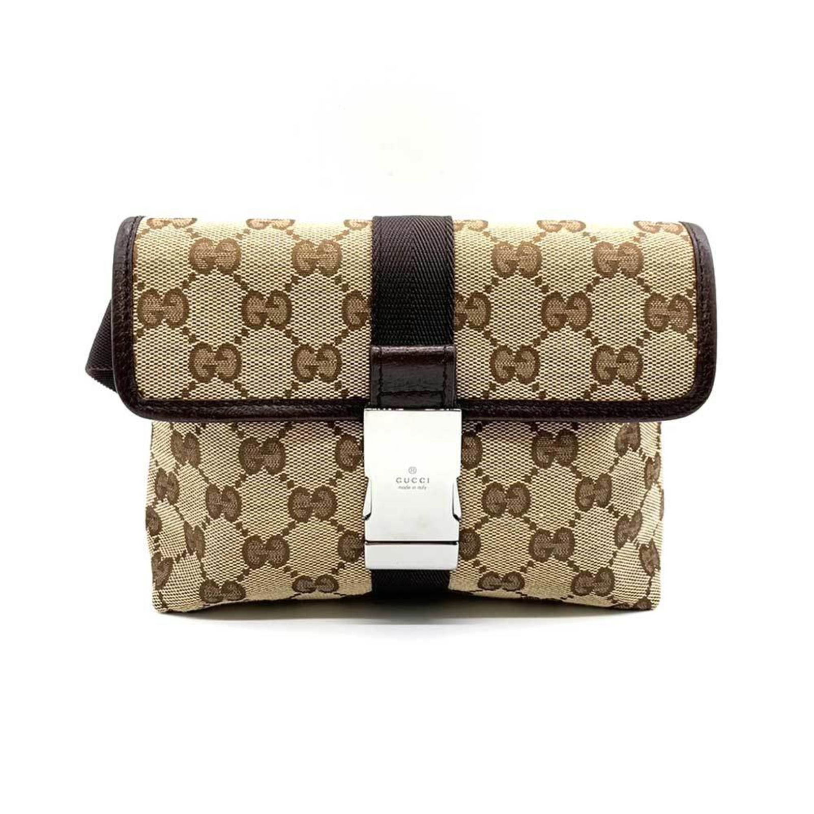 Gucci Bag Waist Pouch Beige x Brown Belt Hip Body Women Men GG Canvas Leather 131236 GUCCI: Gucci Bag Waist Pouch Beige x Brown Belt Hip Body Women Men GG Canvas Leather 131236 GUCCI Brand: Gucci Model: 131236 Type: Fanny pack Material: GG canvas Leather GG canvas: Leather: Color: Brown Clos