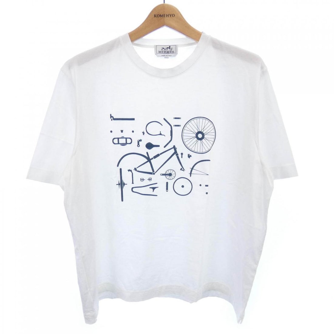 HERMES Tshirt: HERMES Tshirt Style: T-SHIRT Color: White See-through Gender: Ladies" Size: XXL Size Type: Regular Type: T-SHIRT B: Reasonable Wear and Tear The BIDHAUS Guarantee: All items in this auction are guaran