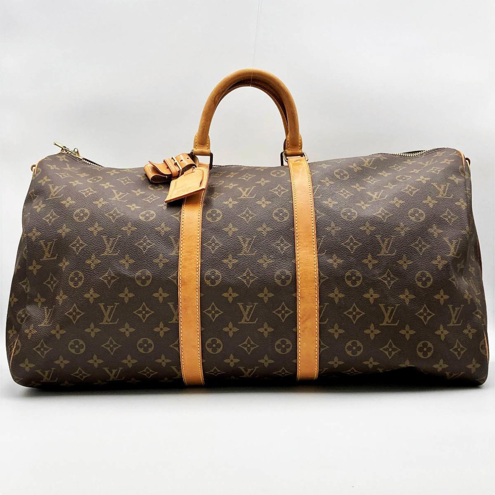 LOUIS VUITTON Keepall Bandouliere 55 M41414 Monogram Boston Bag Brown PVC: LOUIS VUITTON Keepall Bandouliere 55 M41414 Monogram Boston Bag Brown PVC Brand: Louis Vuitton Line: Monogram Model: Keepall Bandouliere 55 Type: Boston bag Material: Monogram Monogram: Color: Brown M